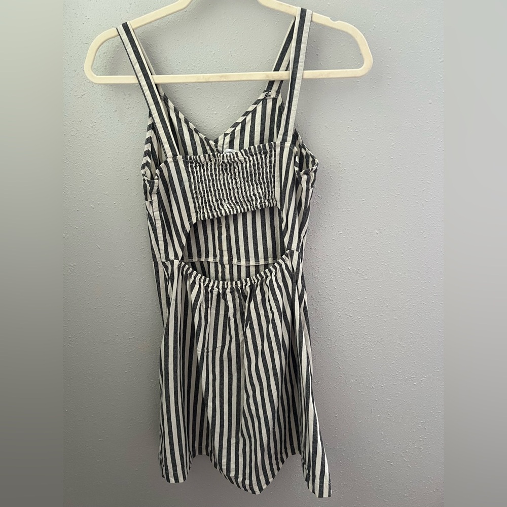 Striped Button Down Detailed Dress Size Small New - Picture 2 of 7